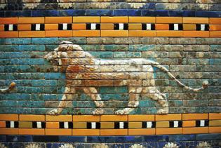Lion de la porte d'Ishtar, à Babylone